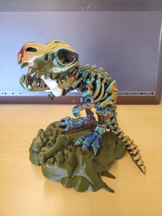 Skeleton T-Rex with Base